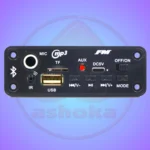Audio Music Player: BT Panel - 003 DIY Stereo Board With Built In Bluetooth,FM,USB,SD-Card Slot,Aux,Amplifier & With IR