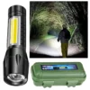 Small Sun 500 Meter 4 Mode Zoomable Waterproof Torchlight LED Full Metal Body - 10W Rechargeable