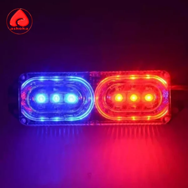 Red Blue Emergency LED Police Lights Bar Warning Deck Dash Grille Lights Fit For